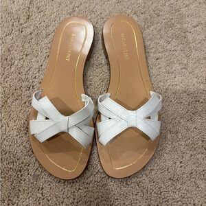 Sarah Flint White Leather Sandals